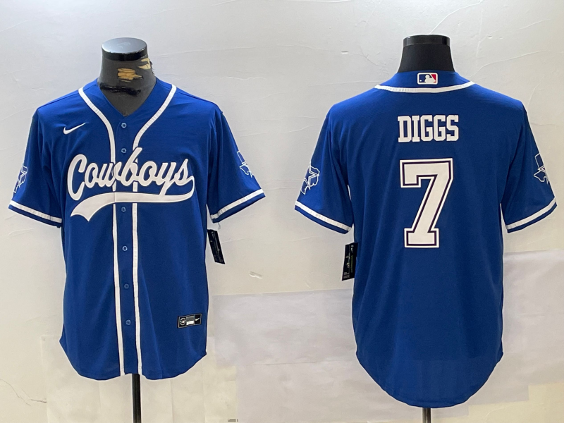 Men's Dallas Cowboys Trevon Diggs #7 Royal Jersey